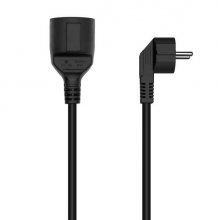 Aisens Cable Alargador de Alimentacion Schuko - CEE7/M-CEE7/H - 10M - Color Negro