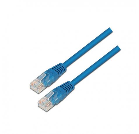 Aisens Cable de Red Latiguillo RJ45 Cat.6 UTP AWG24 - 3.0m - 10/100/1000 Mbit/s - Color Azul