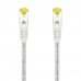 Aisens Cable de Red Latiguillo RJ45 LSZH Cat.7 600 MHz S/FTP PIMF AWG26 - 25cm - Color Blanco