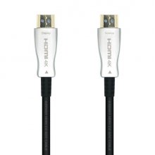Aisens Cable HDMI V2.0 AOC (Active Optical Cable) Premium Alta Velocidad/ HEC 4K@60HZ 18GBPS - A/M-A/M - 50m - Color Negro