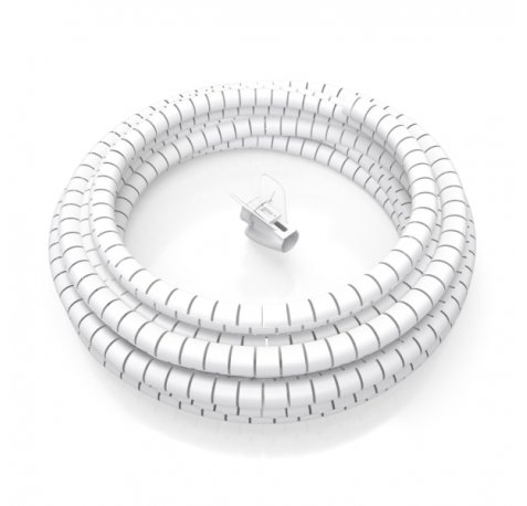 Aisens Organizador de Cable en Espiral 25mm - 2.0m - Color Blanco