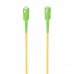 Aisens Cable Fibra Optica Latiguillo G657A2 3.0 9/125 SMF Simplex CPR Dca LSZH - SC/APC-SC/APC - 10M - Color Amarillo