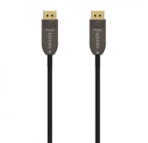 Aisens Cable DisplayPort AOC V1.4 8K@60HZ 4K@120Hz 4:4:4 32.4GBPS - DP/M-DP/M - 50M - Color Negro