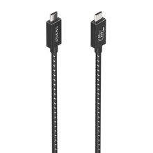 Aisens Cable USB4 Gen3x2 Aluminio 40Gbps 8K@60Hz 5A 48V 240W E-Mark - Tipo USB-C/M-USB-C/M - 1m - Color Negro