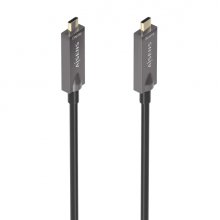 Aisens Cable USB 3.1 GEN2 10GBPS AOC 4K@60HZ 3A 60W E-MARKER - Tipo USB-C/M-USB-C/M - 7.5m - Color Negro