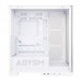 Abysm Danube Sava H500 White Caja Torre ATX, ITX, Micro ATX - Lateral y Frontal Cristal Templado - 3.5" y 2.5" - USB-A, USB-C y Audio - 4 Ventiladores ARGB Instalados - Soporta Refrigeracion Liquida