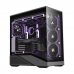 Abysm Arian Frame A400 Black Caja Torre ATX, ITX, Micro ATX - Lateral y Frontal Cristal Templado - 3.5" y 2.5" - USB-A, USB-C y Audio - 4 Ventilador ARGB Instalados - Soporta Refrigeracion Liquida