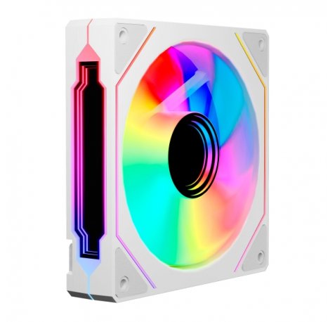 Abysm Gaming Arclight 3.0 Ventilador 120mm con Iluminacion ARGB - Velocidad Max. 1600rpm - Color Blanco
