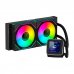 Abysm Oceanic LCD 240 ARGB Kit de Refrigeracion Liquida - 2 Ventiladores de 120mm - Iluminacion ARGB - Pantalla LCD 2.8" - Bomba 2500rpm - Tubos de 350mm - Color Negro - Formato Bulk (6 uds)