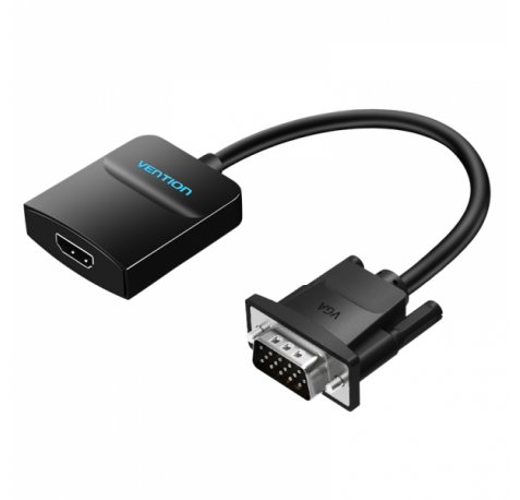 Vention Conversor VGA Macho a HDMI Hembra - 0.5m - Color Negro