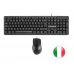 Tacens Anima ACP02 Pack USB Teclado Multimedia + Raton 1200dpi 3 Botones - Disposicion Italiana QWERTY IT - Cable de 1.3m - Teclas de Membrana - Sensor Optico - Uso Diestro - Color Negro