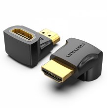 Vention Adaptador HDMI Macho a HDMI Hembra 90º 4K - Color Negro