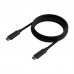 Aisens Cable USB 3.2 GEN1 5GBPS 4K@60Hz 3A 60W E-Marker - Tipo USB-C/M-USB-C/M - 5.0m - Color Negro