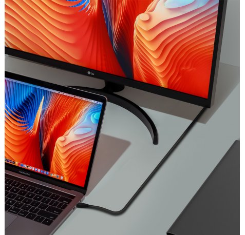 Aisens Cable USB 3.2 GEN2X2 20GBPS 8K@30Hz 5A 100W E-Marker - Tipo USB-C/M-USB-C/M - 1.0m - Color Negro