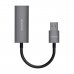 Aisens Conversor USB 3.0 a Ethernet Gigabit 10/100/1000 Mbps - 15cm - Color Gris