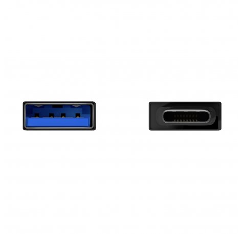 Aisens Mini Adaptador Aluminio USB 3.2 GEN1 3A - Tipo USB-C/M-A/H - Color Negro