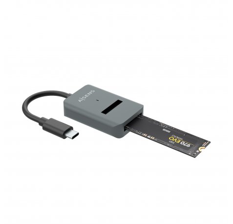 Aisens USB-C Dock M.2 (NGFF) Asuc-M2D012-Gr SATA/NVME a USB3.1 GEN2 - Color Gris
