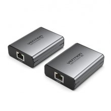Vention Extensor HDMI por Cable de Red RJ45 - Alcance hasta 60m - Full HD - Aluminio y ABS - Plug and Play - Color Gris