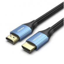 Vention Cable HDMI 2.0 - Resolucion 4K - Longitud 15m - Conectores Chapados en Oro - Revestimiento en PVC - 30 AWG - Color Azul