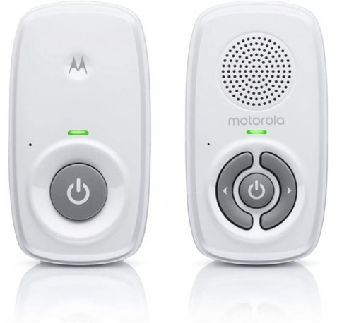 Motorola Nursery AM21 Vigilabebes de Audio - Alcance hasta 300m en Exterior y 50m en Interior - Conexion DECT - Color Blanco