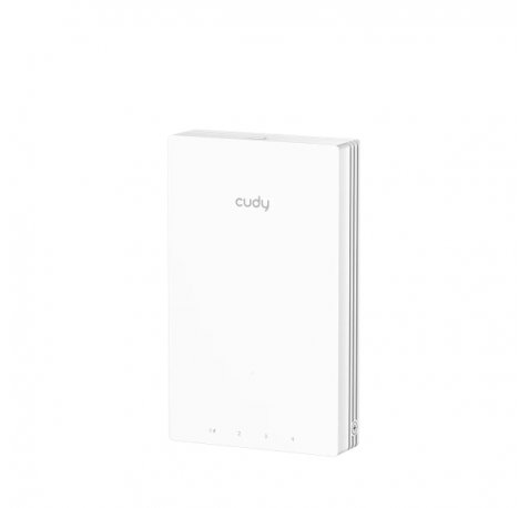 Cudy AX3000 Punto de Acceso para Pared - Doble Banda hasta 2402Mbps - WiFi 6 - Cobertura 60m2 - Soporta hasta 560 Dispositivos - PoE Pasivo - Autoreinicio - GbE Blindado - Color Blanco
