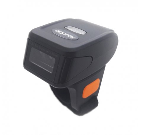 Approx Anillo Lector de Codigos de Barras 1D Inalambrico - Indicador LED, Timbre y Vibracion - Modo Inventario - Velocidad 100 veces por Segundo - Color Negro