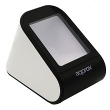 Approx Lector de Codigos de Barras Sobremesa 1D/2D - Indicador LED y Beeper - Velocidad de Escaneo 30fps - Disparo Automatico