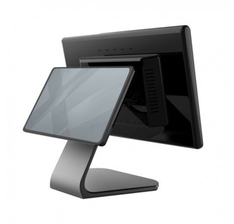 Approx TPV con Pantalla Capacitiva 15.6" + Visor 10.1" Intel Celeron N5095 QC 2.0GHz - 8GB DDR4 - 256GB SSD - Altavoces - WiFi, Bluetooth, RJ45, HDMI, USB 2.0, USB 3.0, COM, Audio - Color Negro