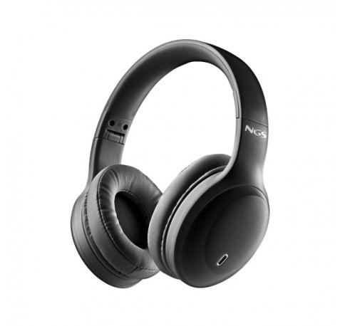 NGS Artica Galcier Auriculares Bluetooth - Bateria Extraible - Autonomia hasta 75h - Color Negro