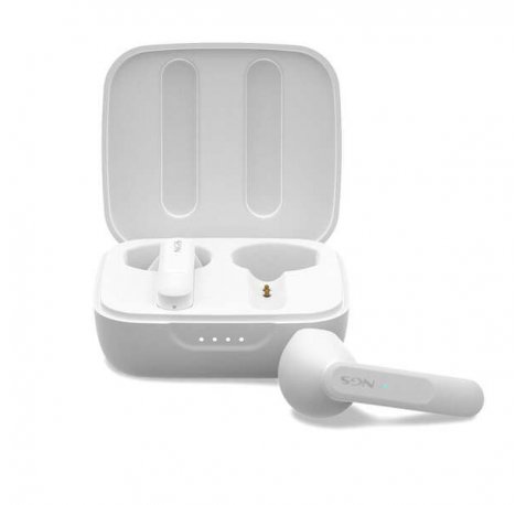 NGS Artica Move White Auriculares Intrauditivos Bluetooth 5.3 TWS - Manos Libres - Asistente de Voz - Autonomia hasta 7h - Base de Carga - Color Blanco