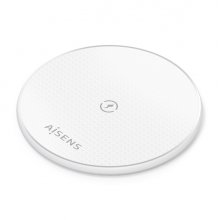 Aisens Cargador Inalambrico 15W - USB-C - Protocolo Qi - Proteccion Contra Sobretension, Sobretemperatura y sobrecorriente - Color Blanco