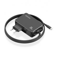 Aisens Cargador de Portatil GaN USB-C/PD 100W PD3.0 - Cable de 1.80m - Color Negro
