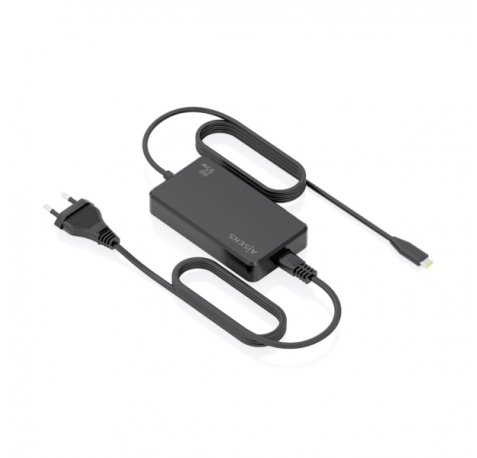 Aisens Cargador de Portatil GaN USB-C/PD 65W - Cable de 1.80m - Color Negro