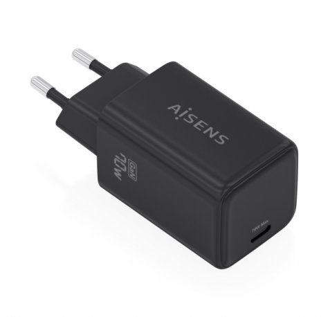 Aisens Cargador GAN 70W - 1x USB-C PD3.2 QC4.0 - Color Negro