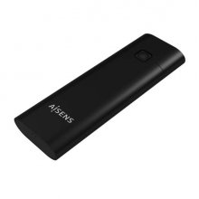 Aisens Caja Externa M.2 (NGFF) NVMe a USB3.2 GEN2 - Color Negro