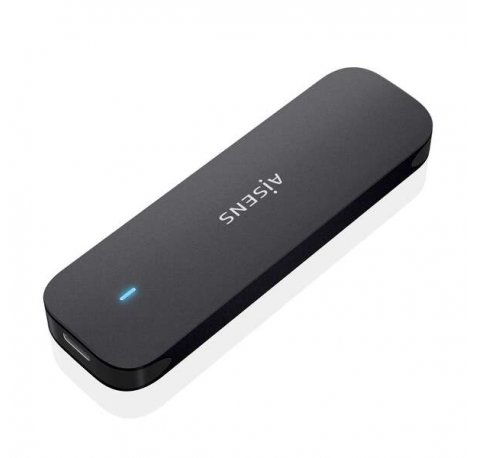 Aisens Caja Externa M.2 (NGFF) ASM2-024B NVMe a USB3.2 GEN2 - Color Negra