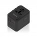 Aisens Adaptador de Viaje Universal GaN 25W - 2xUSB-A QC3.0, 2xUSB-C PD3.0 - Color Negro