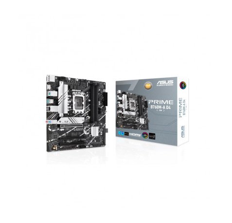 Asus Prime B760M-A D4 CSM Placa Base Intel LGA1700 4x DDR4 - HDMI, M.2, PCIe3.0, 4x Sata III, USB 3.2, MicroATX