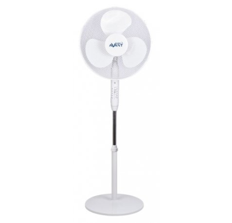 Avant Ventilador de Pie 45W 3 Aspas - 3 Velocidades - Mando a Distancia - Funcion Oscilante - Cabezal Inclinable - Color Blanco