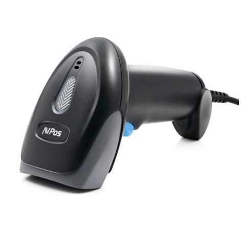 AVPos AVP-930-2D Lector de Codigos - Escaneo Gatillo, Automatico y Continuo - Codigos 1D, 2D y QR - USB y Serie - Color Negro