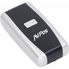 AVPos Lector de Codigos Portatil BT01 - Codigos 1D, 2D y QR - USB y serie - Bluetooth - 1000mAh - Color Negro