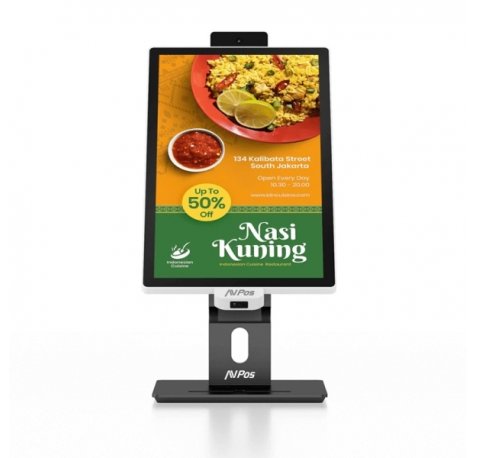 AVPos Kiosko Autoservicio Sobremesa CD22 - 22 Pulgadas Tactil - I3 10th - 8GB Memoria - SSD 256GB - Escaner 2D - WIFI - Color Negro