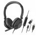 Axtel One Auriculares con Microfono USB - Conexion USB-A y USB-C - Controles de Audio Integrados - Estereo