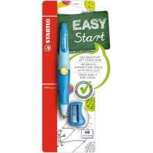 Stabilo Easyergo Pack con Lapiz Retractil + Scapuntas - Mina HB de 3.15mm - DiseÃ±o Ergonomico - Uso Zurdo - Color Azul
