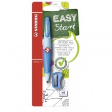 Stabilo Easyergo Pack con Lapiz Retractil + Scapuntas - Mina HB de 3.15mm - DiseÃ±o Ergonomico - Uso Diestro - Color Azul