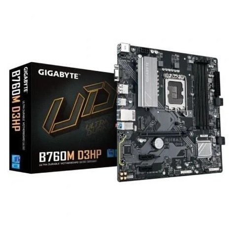 Gigabyte B760M D3HP Placa Base Intel LGA1700 4x DDR5 - M.2, SATA, PCIe3.0, HDMI, Displayport, USB 3.2 - MicroATX