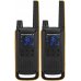 Motorola TLKR T82 Extreme Pack 2 Walkie Talkies - 16 Canales PMR446 y 121 Codigos - Alcance de hasta 10km en Campo Abierto - Autonomia hasta 18h - Color Negro/Amarillo