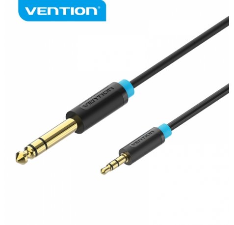 Vention Cable Estereo Jack 6.5 Macho a Jack 3.5 Macho - 2m - Color Negro