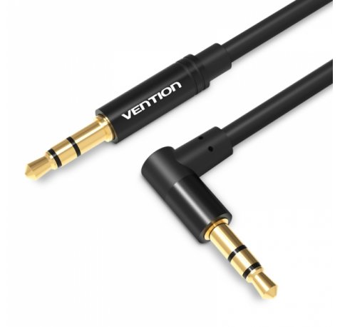 Vention Cable Estereo Jack 3.5 Macho a Jack 3.5 Macho - 1.5m - Color Negro