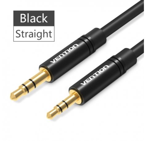 Vention Cable Estereo Jack 3.5 Macho a Jack 2.5 Macho - 0.5m - Color Negro